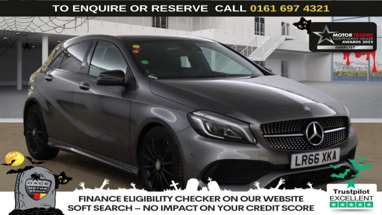 Used 2016 GREY MERCEDES-BENZ A-CLASS Hatchback 2.1 A220d AMG Line (Premium) Hatchback 5dr Diesel 7G-DCT Euro 6 (s/s) (177 ps) DIESEL (reg. 2016-09-30) (Automatic) for sale in Stockport