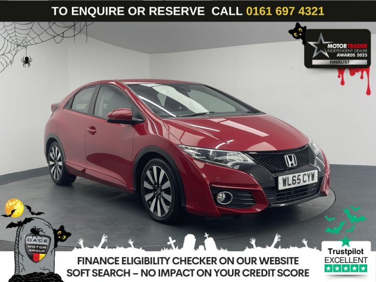 Used 2016 RED HONDA CIVIC Hatchback 1.8 i-VTEC SE Plus Hatchback 5dr Petrol Auto Euro 6 (142 ps) PETROL (reg. 2016-01-19) (Automatic) for sale in Stockport