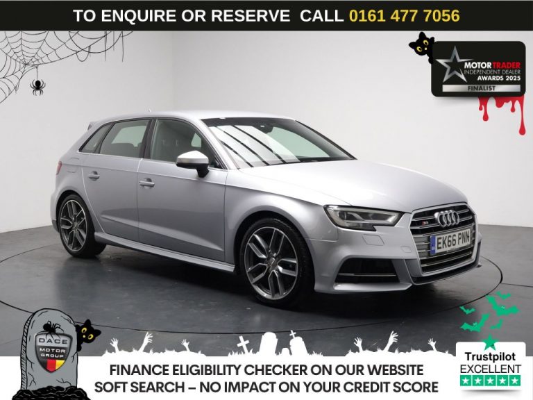 Used 2016 SILVER AUDI S3 Hatchback 2.0 TFSI Sportback 5dr Petrol S Tronic quattro Euro 6 (s/s) (310 ps) PETROL (reg. 2016-10-24) (Automatic) for sale in Stockport