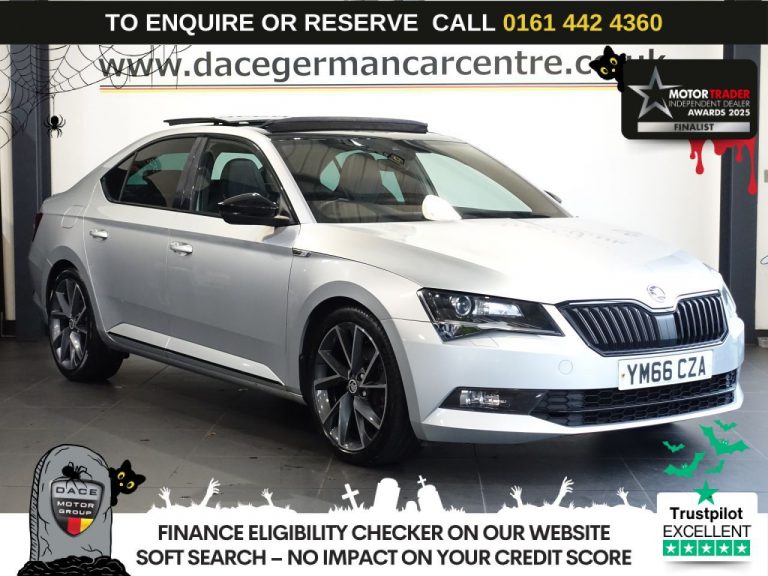 Used 2016 SILVER SKODA SUPERB Hatchback 2.0 TDI SportLine Hatchback 5dr Diesel DSG Auto 6Spd Euro 6 (s/s) (190 ps) Â£2505 EXTRAS DIESEL (reg. 2016-12-31) (Automatic) for sale in Stockport