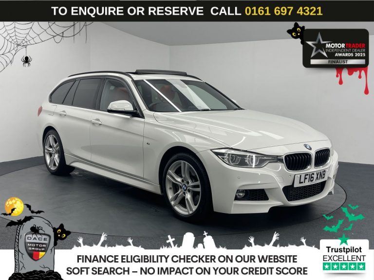 Used 2016 WHITE BMW 3 SERIES Estate 3.0 335d M Sport Touring 5dr Diesel Auto xDrive Euro 6 (s/s) (313 ps) DIESEL (reg. 2016-04-11) (Automatic) for sale in Stockport