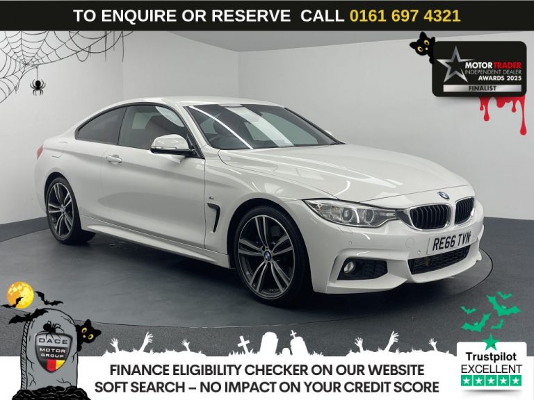 Used 2016 WHITE BMW 4 SERIES Coupe 3.0 430d M Sport Coupe 2dr Diesel Auto Euro 6 (s/s) (258 ps) DIESEL (reg. 2016-12-05) (Automatic) for sale in Stockport