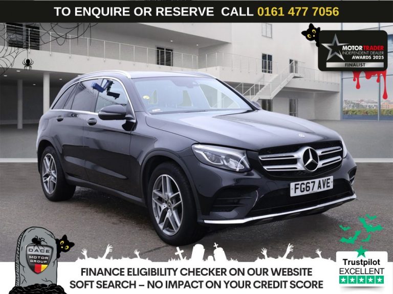 Used 2017 BLACK MERCEDES-BENZ GLC SUV 2.1 GLC220d AMG Line SUV 5dr Diesel G-Tronic 4MATIC Euro 6 (s/s) (170 ps) DIESEL (reg. 2017-09-20) (Automatic) for sale in Stockport