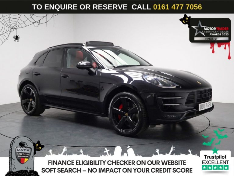 Used 2017 BLACK PORSCHE MACAN SUV 3.6T V6 Turbo Performance SUV 5dr Petrol PDK 4WD Euro 6 (s/s) (440 ps) PETROL (reg. 2017-09-29) (Automatic) for sale in Stockport