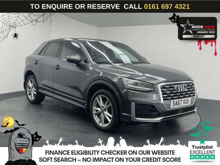 Used 2017 GREY AUDI Q2 SUV 2.0 TFSI S line SUV 5dr Petrol S Tronic quattro Euro 6 (s/s) (190 ps) PETROL (reg. 2017-11-30) (Automatic) for sale in Stockport