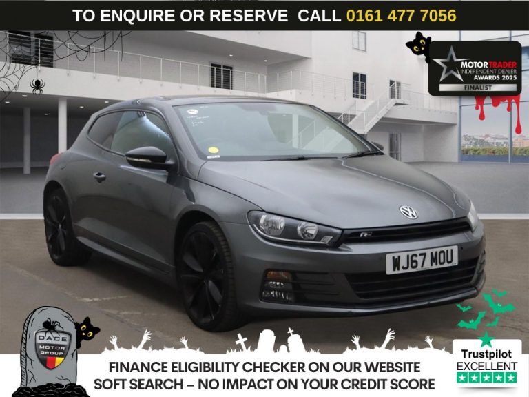 Used 2017 GREY VOLKSWAGEN SCIROCCO Hatchback 2.0 TDI R-Line Black Edition Hatchback 3dr Diesel DSG Euro 6 (s/s) (184 ps) DIESEL (reg. 2017-09-01) (Automatic) for sale in Stockport