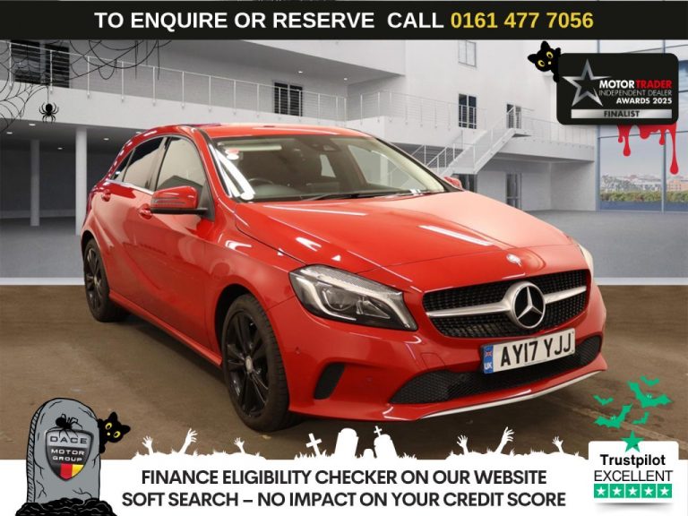Used 2017 RED MERCEDES-BENZ A-CLASS Hatchback 1.6 A180 Sport (Premium) Hatchback 5dr Petrol 7G-DCT Euro 6 (s/s) (122 ps) PETROL (reg. 2017-03-24) (Automatic) for sale in Stockport