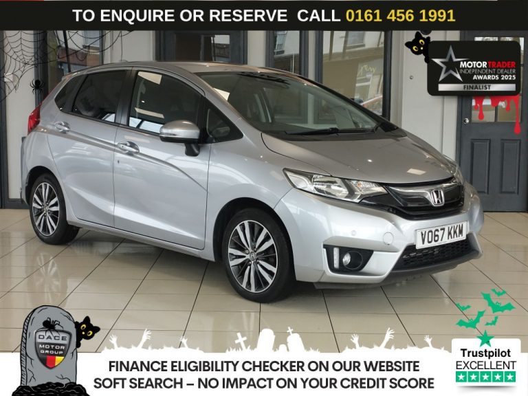 Used 2017 SILVER HONDA JAZZ Hatchback 1.3 i-VTEC EX Navi Hatchback 5dr Petrol CVT Euro 6 (s/s) (102 ps) PETROL (reg. 2017-09-14) (Automatic) for sale in Stockport