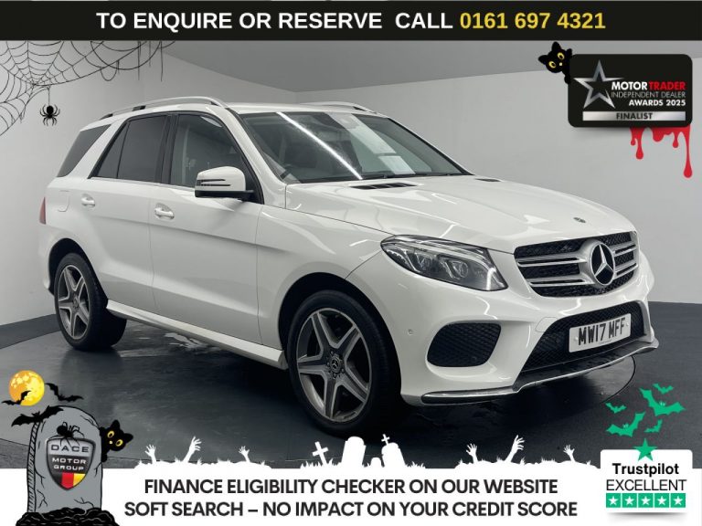Used 2017 WHITE MERCEDES-BENZ GLE SUV 2.1 GLE250d AMG Line SUV 5dr Diesel G-Tronic 4MATIC Euro 6 (s/s) (204 ps) DIESEL (reg. 2017-05-31) (Automatic) for sale in Stockport