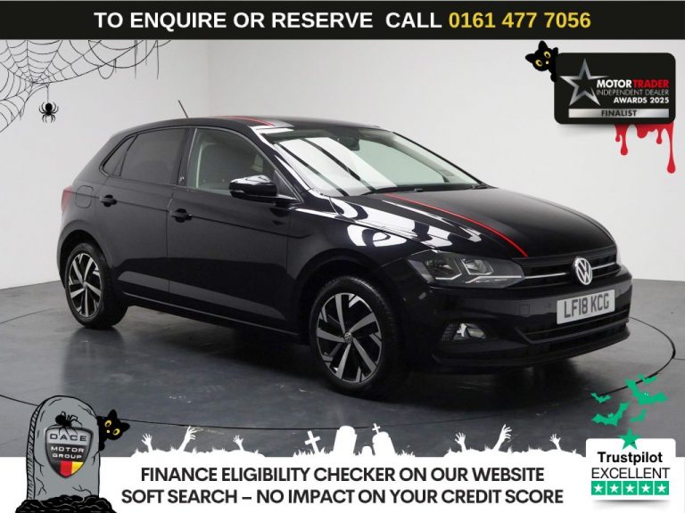 Used 2018 BLACK VOLKSWAGEN POLO Hatchback 1.0 TSI beats Hatchback 5dr Petrol DSG Euro 6 (s/s) (95 ps) PETROL (reg. 2018-04-28) (Automatic) for sale in Stockport