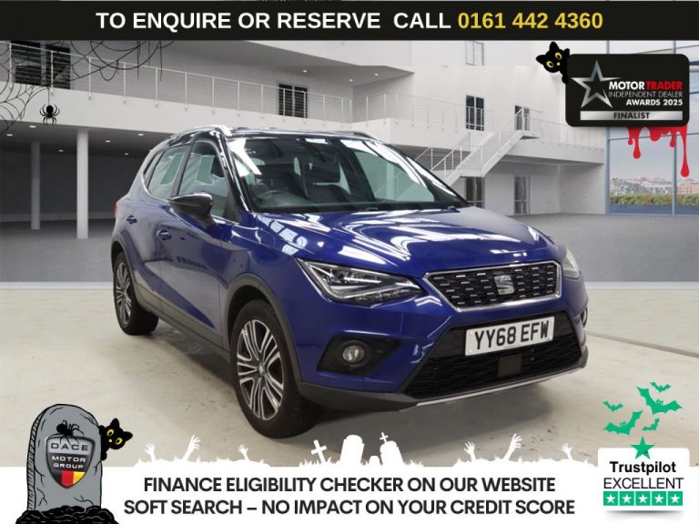 Used 2018 BLUE SEAT ARONA SUV 1.6 TDI XCELLENCE SUV 5dr Diesel DSG Euro 6 (s/s) (95 ps) DIESEL (reg. 2018-09-29) (Automatic) for sale in Stockport