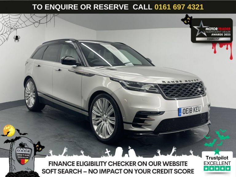 Used 2018 GOLD LAND ROVER RANGE ROVER VELAR SUV 3.0 SD6 V6 R-Dynamic HSE SUV 5dr Diesel Auto 4WD Euro 6 (s/s) (300 ps) DIESEL (reg. 2018-06-28) (Automatic) for sale in Stockport