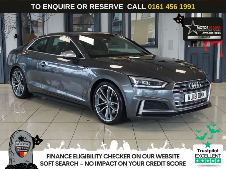 Used 2018 GREY AUDI S5 Coupe 3.0 TFSI V6 Coupe 2dr Petrol Tiptronic quattro Euro 6 (s/s) (354 ps) PETROL (reg. 2018-03-07) (Automatic) for sale in Stockport