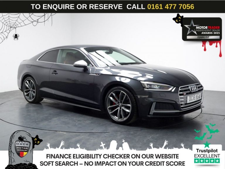Used 2018 GREY AUDI S5 Coupe 3.0 TFSI V6 Coupe 2dr Petrol Tiptronic quattro Euro 6 (s/s) (354 ps) PETROL (reg. 2018-07-12) (Automatic) for sale in Stockport