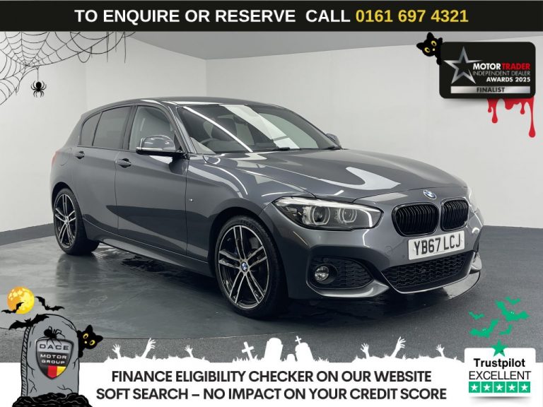 Used 2018 GREY BMW 1 SERIES Hatchback 2.0 120i M Sport Shadow Edition Hatchback 5dr Petrol Auto Euro 6 (s/s) (184 ps) PETROL (reg. 2018-02-26) (Automatic) for sale in Stockport
