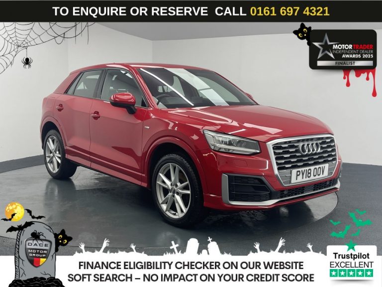 Used 2018 RED AUDI Q2 SUV 1.4 TFSI CoD S line SUV 5dr Petrol S Tronic Euro 6 (s/s) (150 ps) PETROL (reg. 2018-06-29) (Automatic) for sale in Stockport