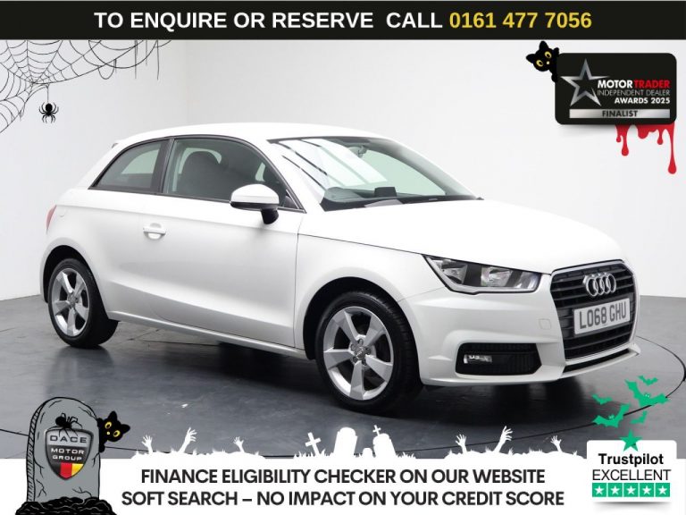 Used 2018 WHITE AUDI A1 Hatchback 1.0 TFSI Sport Hatchback 3dr Petrol S Tronic Euro 6 (s/s) (Nav) (95 ps) PETROL (reg. 2018-09-01) (Automatic) for sale in Stockport