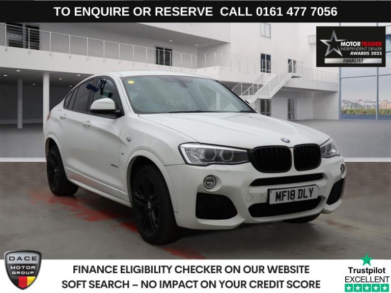 Used 2018 WHITE BMW X4 SUV 3.0 35d M Sport SUV 5dr Diesel Auto xDrive Euro 6 (s/s) (313 ps) DIESEL (reg. 2018-03-16) (Automatic) for sale in Stockport