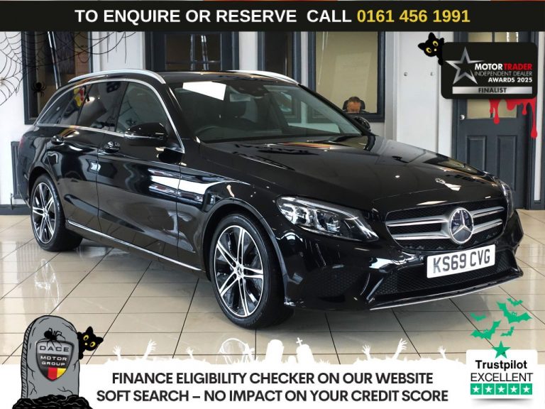 Used 2019 BLACK MERCEDES-BENZ C-CLASS Estate 1.5 C200 MHEV EQ Boost Sport Estate 5dr Petrol G-Tronic+ Euro 6 (s/s) (198 ps) PETROL (reg. 2019-10-30) (Automatic) for sale in Stockport