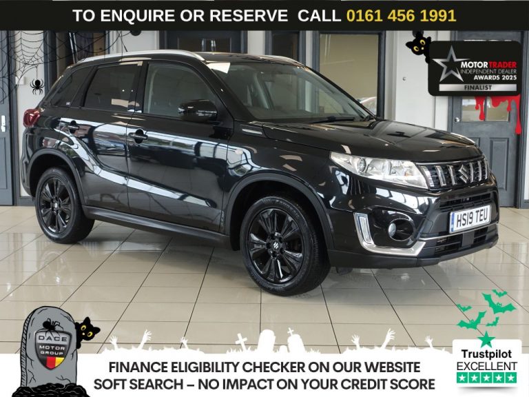 Used 2019 BLACK SUZUKI VITARA SUV 1.0 Boosterjet SZ-T SUV 5dr Petrol Auto Euro 6 (s/s) (111 ps) PETROL (reg. 2019-05-22) (Automatic) for sale in Stockport