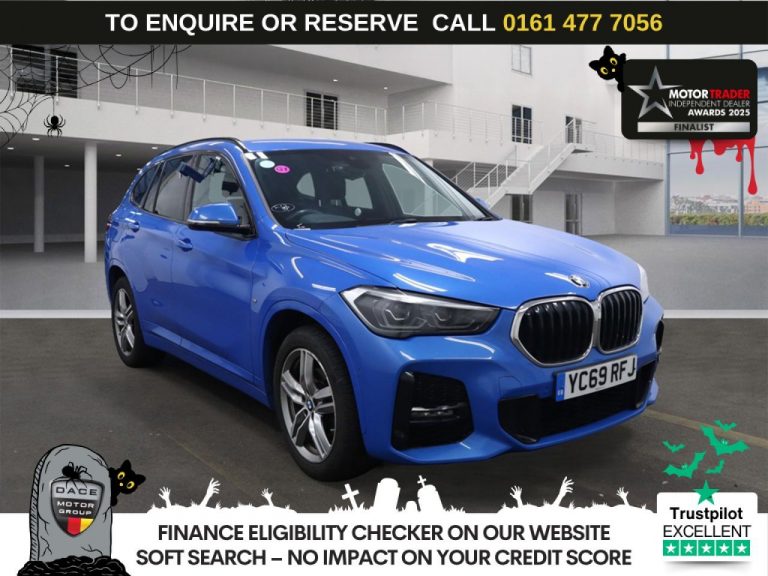 Used 2019 BLUE BMW X1 SUV 1.5 18i M Sport SUV 5dr Petrol DCT sDrive Euro 6 (s/s) (140 ps) PETROL (reg. 2019-10-31) (Automatic) for sale in Stockport