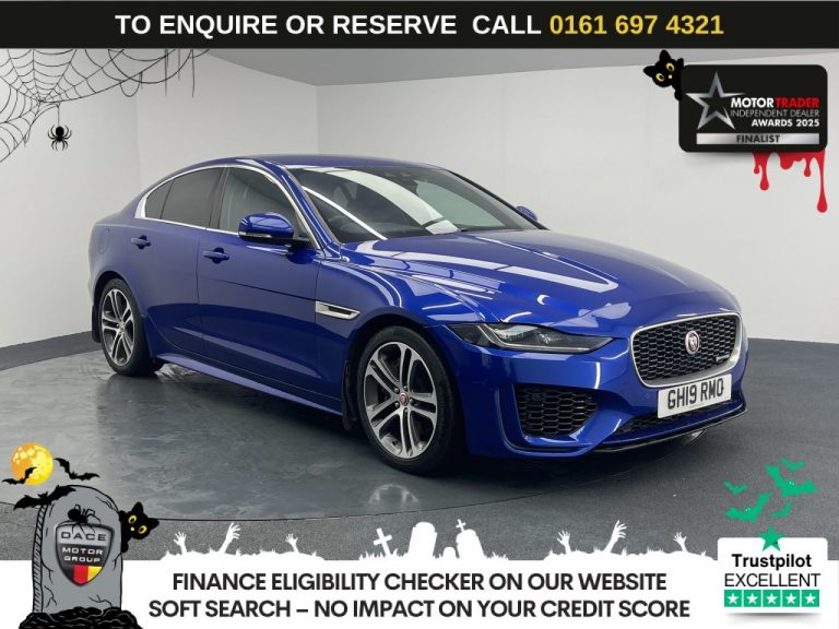 Used 2019 BLUE JAGUAR XE Saloon 2.0 P250i R-Dynamic SE Saloon 4dr Petrol Auto Euro 6 (s/s) (250 ps) PETROL (reg. 2019-07-19) (Automatic) for sale in Stockport