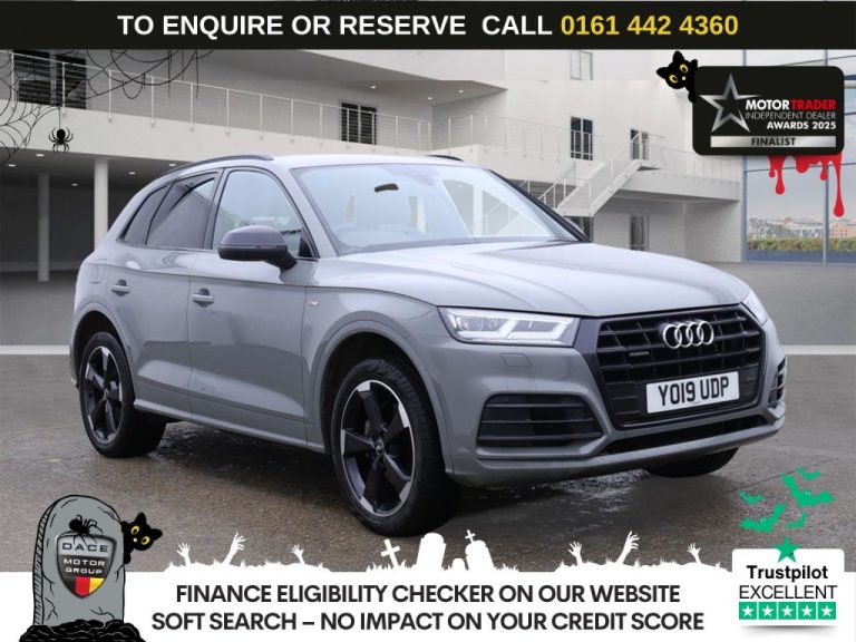Used 2019 GREY AUDI Q5 SUV 2.0 TDI 40 Black Edition SUV 5dr Diesel S Tronic quattro Euro 6 (s/s) (190 ps) DIESEL (reg. 2019-04-26) (Automatic) for sale in Stockport