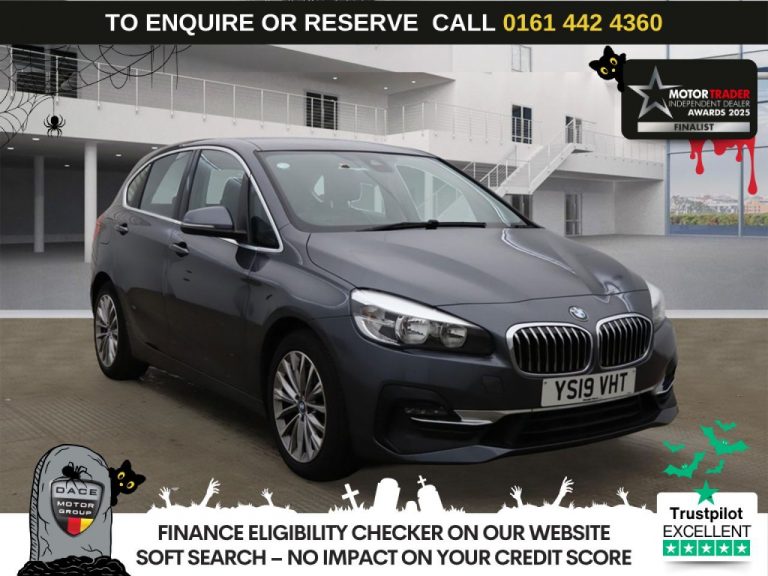 Used 2019 GREY BMW 2 SERIES ACTIVE TOURER MPV 2.0 220d Luxury MPV 5dr Diesel Auto xDrive Euro 6 (s/s) (190 ps) Â£1030 EXTRAS DIESEL (reg. 2019-05-22) (Automatic) for sale in Stockport