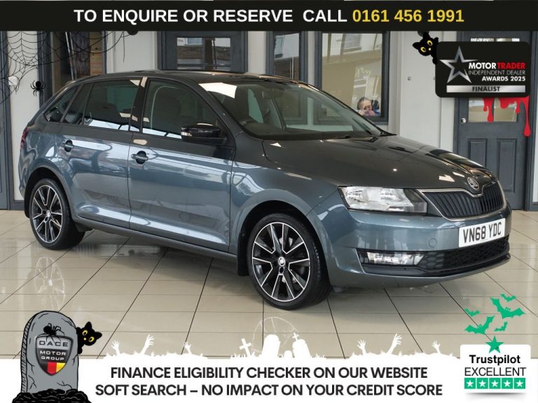 Used 2019 GREY SKODA RAPID SPACEBACK Hatchback 1.0 TSI SE Sport Hatchback 5dr Petrol DSG Euro 6 (s/s) (110 ps) PETROL (reg. 2019-01-15) (Automatic) for sale in Stockport