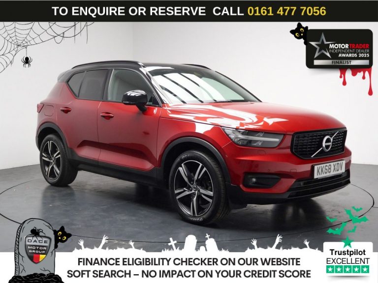 Used 2019 RED VOLVO XC40 SUV 2.0 D4 R-Design SUV 5dr Diesel Auto AWD Euro 6 (s/s) (190 ps) DIESEL (reg. 2019-01-23) (Automatic) for sale in Stockport