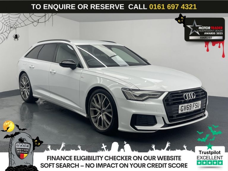 Used 2019 WHITE AUDI A6 AVANT Estate 2.0 TDI 40 Black Edition Estate 5dr Diesel S Tronic Euro 6 (s/s) (204 ps) DIESEL (reg. 2019-11-29) (Automatic) for sale in Stockport