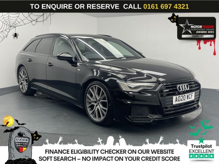 Used 2020 BLACK AUDI A6 AVANT Estate 2.0 TFSI 45 Black Edition Avant 4dr Petrol S Tronic quattro Euro 6 (s/s) (245 ps) PETROL (reg. 2020-07-29) (Automatic) for sale in Stockport