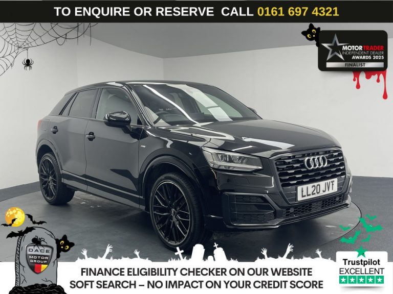 Used 2020 BLACK AUDI Q2 SUV 1.5 TFSI CoD 35 Black Edition SUV 5dr Petrol S Tronic Euro 6 (s/s) (150 ps) PETROL (reg. 2020-07-22) (Automatic) for sale in Stockport