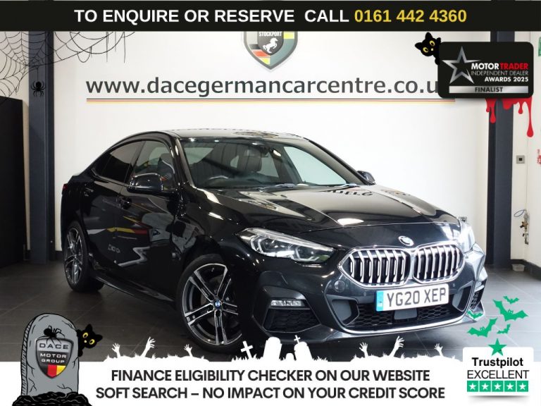 Used 2020 BLACK BMW 2 SERIES GRAN COUPE Saloon 2.0 220d M Sport Saloon 4dr Diesel Auto Euro 6 (s/s) (190 ps) DIESEL (reg. 2020-03-10) (Automatic) for sale in Stockport