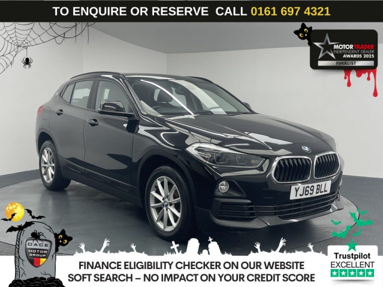 Used 2020 BLACK BMW X2 SUV 1.5 18i SE SUV 5dr Petrol DCT sDrive Euro 6 (s/s) (140 ps) PETROL (reg. 2020-01-31) (Automatic) for sale in Stockport
