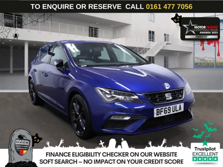 Used 2020 BLUE SEAT LEON Hatchback 2.0 TDI FR Black Edition Hatchback 5dr Diesel DSG Euro 6 (s/s) (150 ps) DIESEL (reg. 2020-01-31) (Automatic) for sale in Stockport