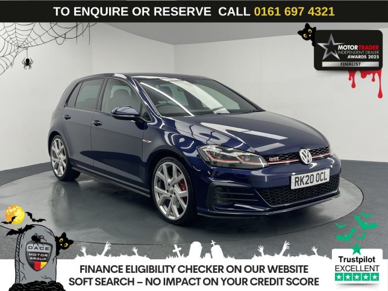 Used 2020 BLUE VOLKSWAGEN GOLF Hatchback 2.0 TSI GPF GTI Performance Hatchback 5dr Petrol DSG Euro 6 (s/s) (245 ps) PETROL (reg. 2020-03-01) (Automatic) for sale in Stockport