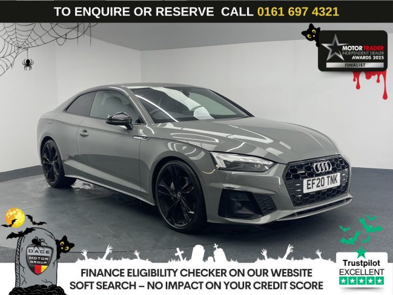 Used 2020 GREY AUDI A5 Coupe 2.0 TDI 40 Edition 1 Coupe 2dr Diesel S Tronic quattro Euro 6 (s/s) (190 ps) DIESEL (reg. 2020-08-10) (Automatic) for sale in Stockport