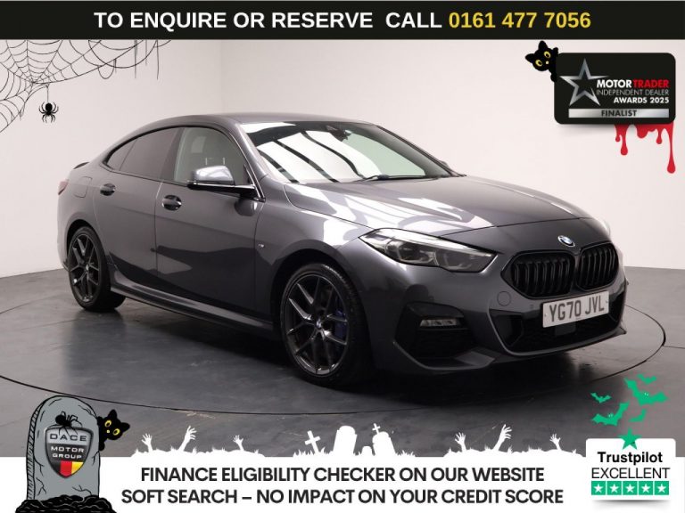 Used 2020 GREY BMW 2 SERIES GRAN COUPE Saloon 1.5 218i M Sport Saloon 4dr Petrol DCT Euro 6 (s/s) (140 ps) PETROL (reg. 2020-10-05) (Automatic) for sale in Stockport