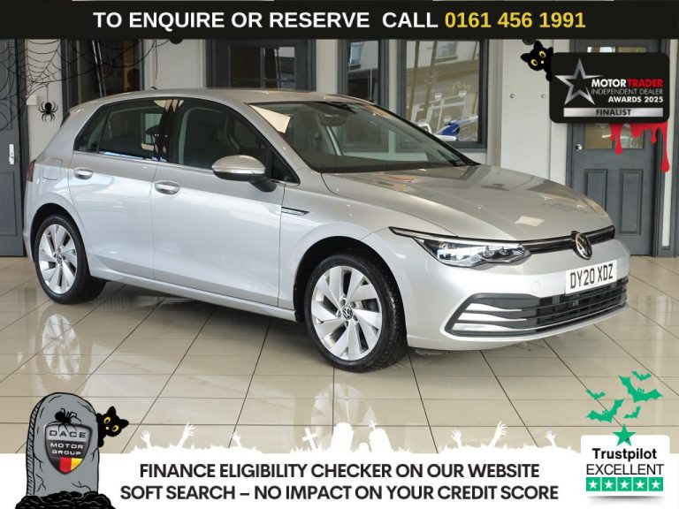 Used 2020 SILVER VOLKSWAGEN GOLF Hatchback 1.5 eTSI MHEV Style Hatchback 5dr Petrol Hybrid DSG Euro 6 (s/s) (150 ps) PETROL HYBRID (reg. 2020-06-10) (Automatic) for sale in Stockport