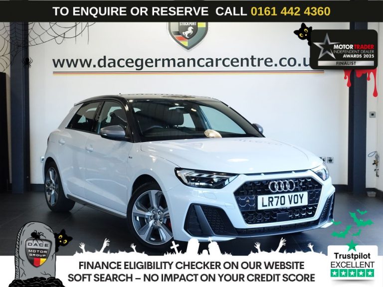 Used 2020 WHITE AUDI A1 Hatchback 2.0 TFSI 40 S line Competition Sportback 5dr Petrol S Tronic Euro 6 (s/s) (200 ps) PETROL (reg. 2020-09-29) (Automatic) for sale in Stockport
