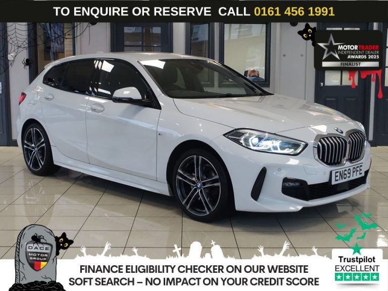 Used 2020 WHITE BMW 1 SERIES Hatchback 1.5 116d M Sport Hatchback 5dr Diesel DCT Euro 6 (s/s) (116 ps) DIESEL (reg. 2020-02-24) (Automatic) for sale in Stockport