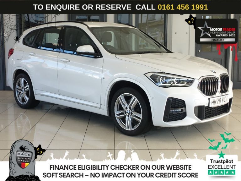 Used 2020 WHITE BMW X1 SUV 1.5 18i M Sport SUV 5dr Petrol DCT sDrive Euro 6 (s/s) (140 ps) PETROL (reg. 2020-07-16) (Automatic) for sale in Stockport