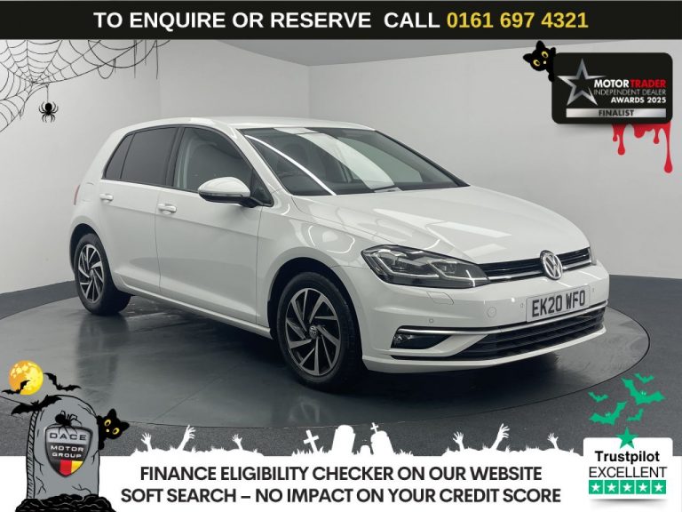 Used 2020 WHITE VOLKSWAGEN GOLF Hatchback 1.5 TSI EVO Match Edition Hatchback 5dr Petrol DSG Euro 6 (s/s) (150 ps) PETROL (reg. 2020-07-25) (Automatic) for sale in Stockport