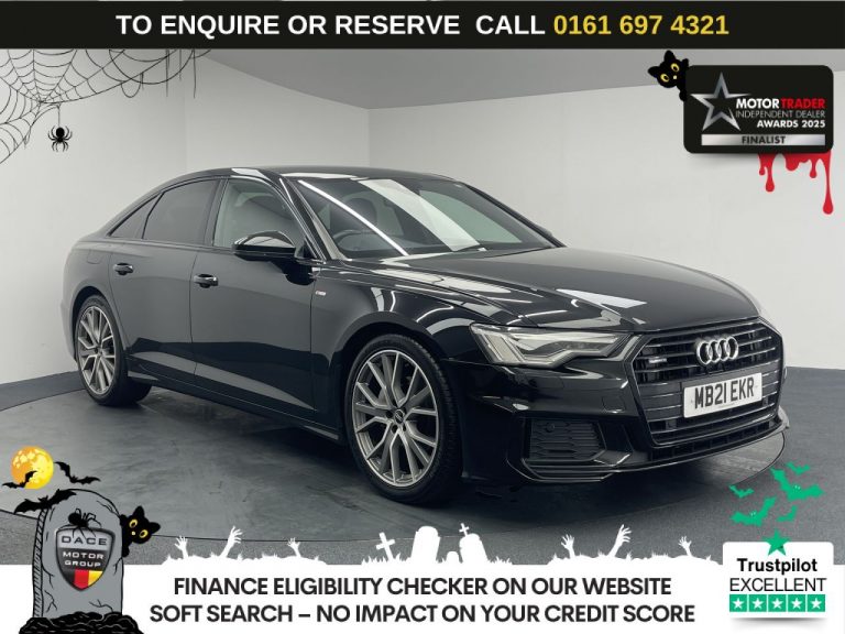 Used 2021 BLACK AUDI A6 SALOON Saloon 2.0 TDI 40 Black Edition Saloon 4dr Diesel S Tronic quattro Euro 6 (s/s) (204 ps) DIESEL (reg. 2021-07-07) (Automatic) for sale in Stockport