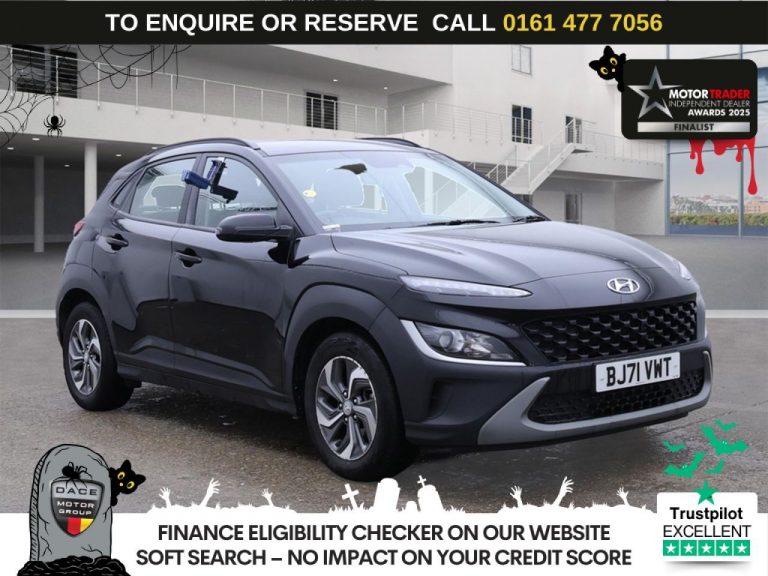 Used 2021 BLACK HYUNDAI KONA SUV 1.6 h-GDi SE Connect SUV 5dr Petrol Hybrid DCT Euro 6 (s/s) (141 ps) PETROL HYBRID (reg. 2021-10-25) (Automatic) for sale in Stockport