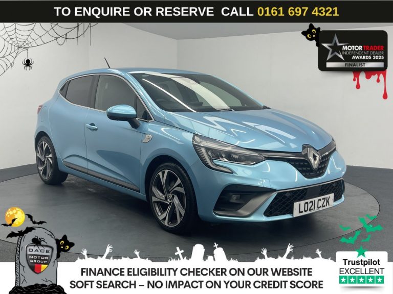 Used 2021 BLUE RENAULT CLIO Hatchback 1.3 TCe RS Line Hatchback 5dr Petrol EDC Euro 6 (s/s) (130 ps) PETROL (reg. 2021-03-05) (Automatic) for sale in Stockport