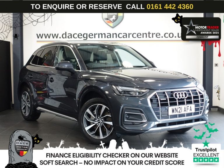 Used 2021 GREY AUDI Q5 SUV 2.0 TDI 40 Sport SUV 5dr Diesel S Tronic quattro Euro 6 (s/s) (204 ps) DIESEL (reg. 2021-03-10) (Automatic) for sale in Stockport