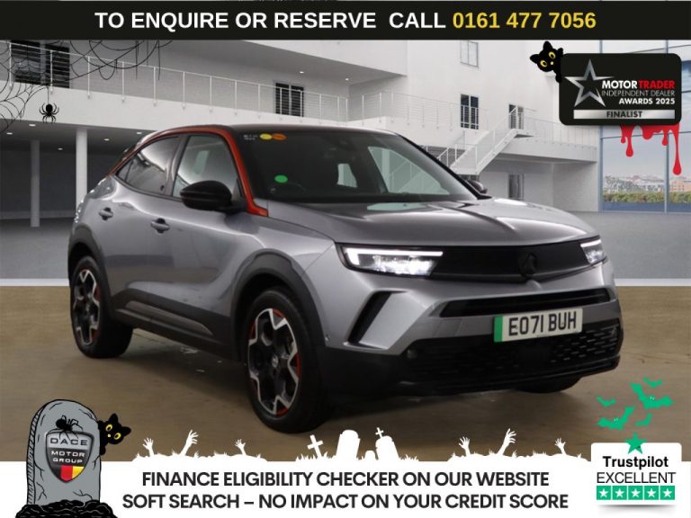 Used 2021 GREY VAUXHALL MOKKA ELECTRIC SUV 50kWh SRi Nav Premium SUV 5dr Electric Auto (136 ps) ELECTRIC (reg. 2021-09-09) (Automatic) for sale in Stockport