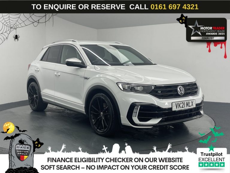 Used 2021 WHITE VOLKSWAGEN T-ROC SUV 2.0 TSI R SUV 5dr Petrol DSG 4Motion Euro 6 (s/s) (300 ps) PETROL (reg. 2021-03-31) (Automatic) for sale in Stockport